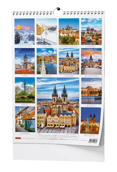 Kalendář nástěnný Praha - A3