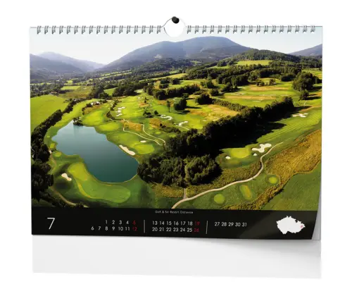 Kalendář nástěnný Golf