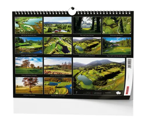 Kalendář nástěnný Golf