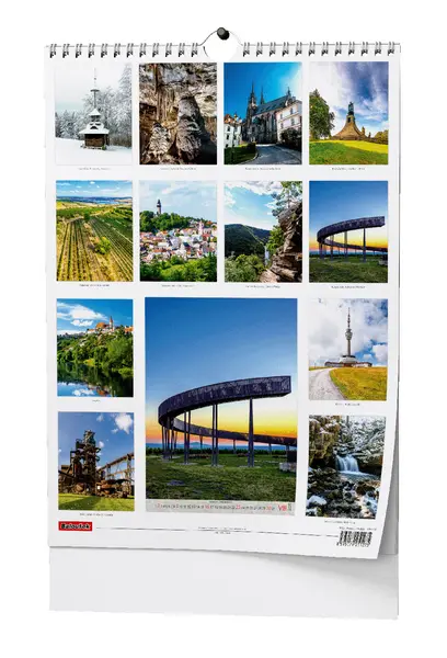 Kalendář nástěnný Krásy Moravy a Slezska - A3