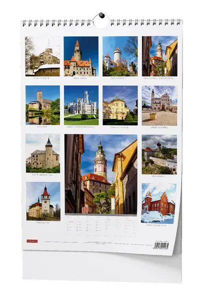 Kalendář nástěnný Hrady a zámky České republiky