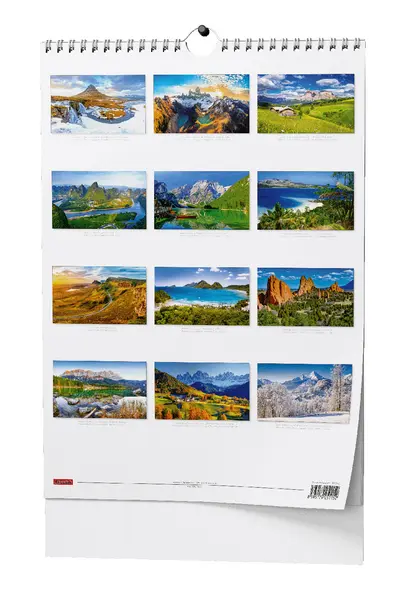 Kalendář nástěnný tříměsíční - A3 (s mezinárodními svátky) - Obrázkový