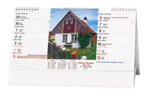 Kalendář stolní Chalupy
