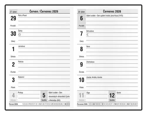 Diář týdenní - Gustav - Lamino - Mozaika