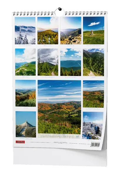 Kalendář nástěnný Hory Čech a Moravy - A3