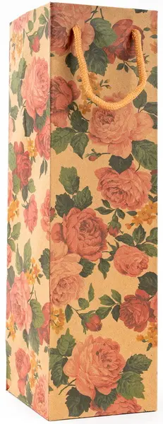 Taška papírová Craft na láhev 2 Ornament mix