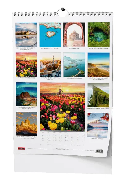 Kalendář nástěnný Pohádková místa - A3