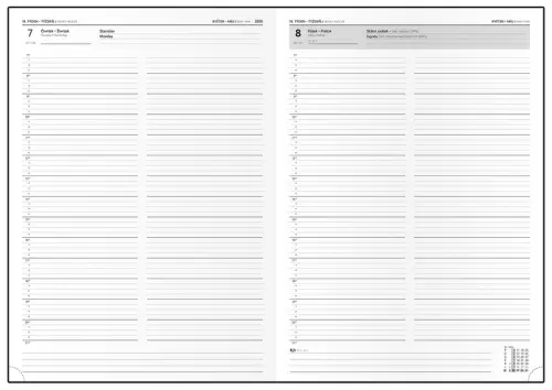 Diář denní - Goliáš - Vivella - A4 - černá