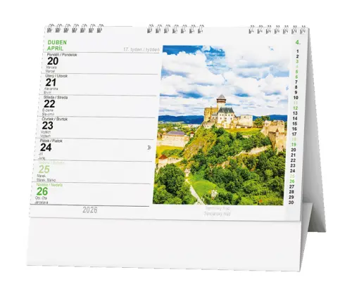 Kalendář stolní Slovensko