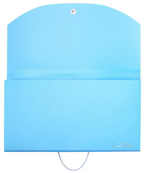 Organizer na dokumenty Concorde s gumou DL 13 kapes pastelově modrý