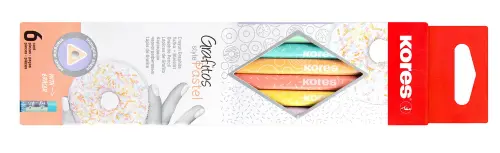 Tužky trojhranné Grafitos Style s pryží HB pastelové barvy 6ks