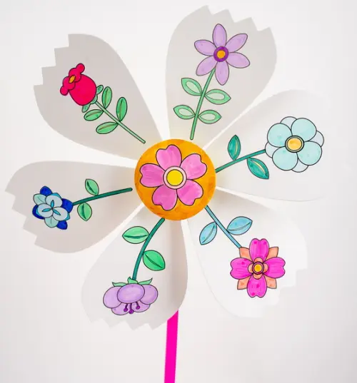 Větrník Tinting 02 kytky