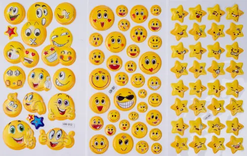 Samolepky plastické Adore 6 ks 02