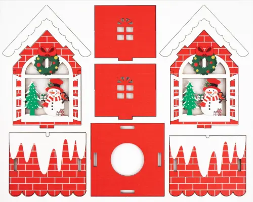 Ozdoba dřevěná Color Christmas 01