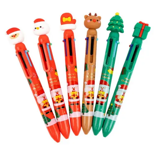 Pero kuličkové šestibarevné Merry Christmas mix