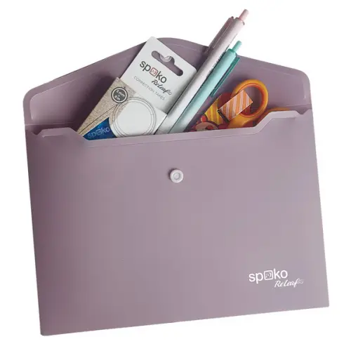 Obálka s drukem ReLeaf, A5, PP, SoftTouch, šedá