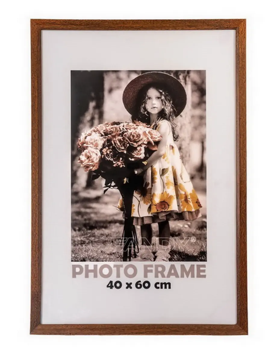 Fotorámeček Bevel 40x60 3 tmavě hnědý