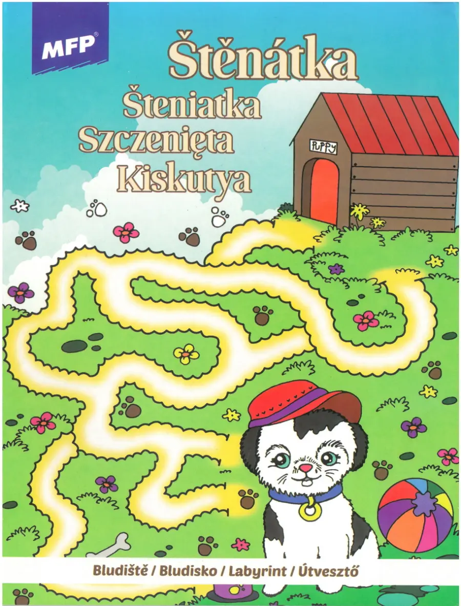 Omalovánka A4 Bludiště Štěňátko MFP