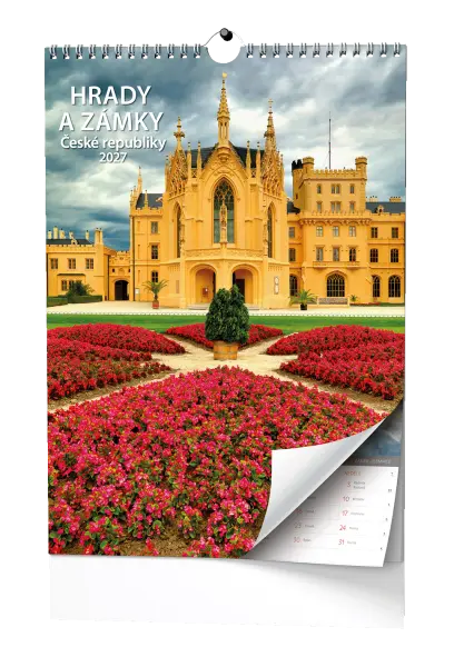 Kalendář nástěnný Hrady a zámky České republiky