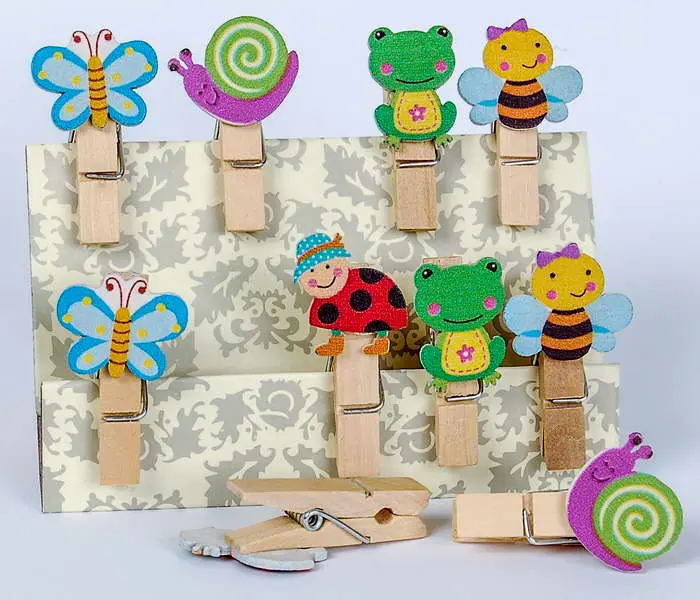 Kolíčky dekorační Shapes 06 broučci