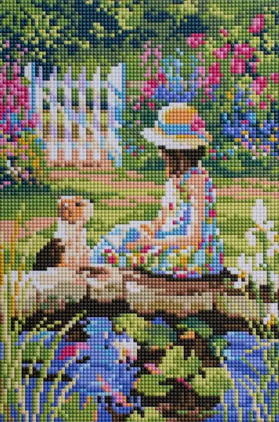 Mozaika diamantová A 11 jezírko