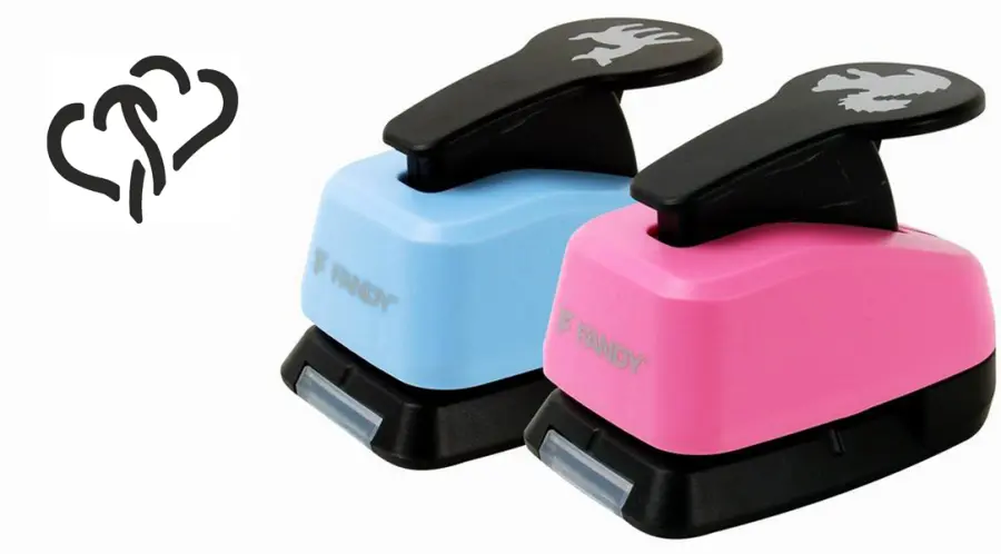 Děrovačka dekorační 25mm srdce 134