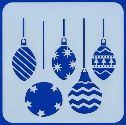 Šablona Silhouette 53 Christmas balls