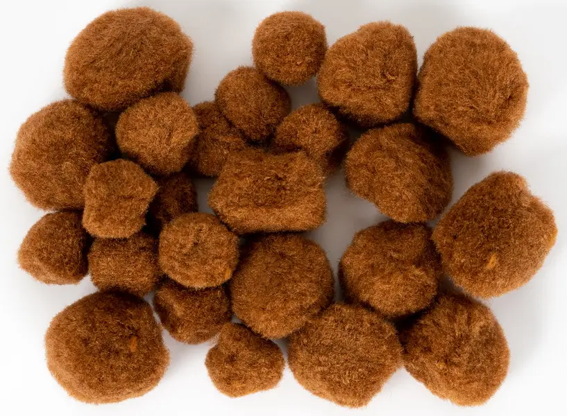 Bambulky akrylové mix 09 hnědé