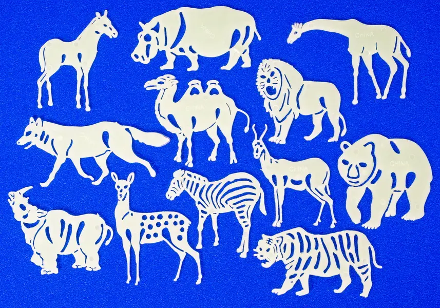 Samolepky fluorescenční Blaze 07 zvířata