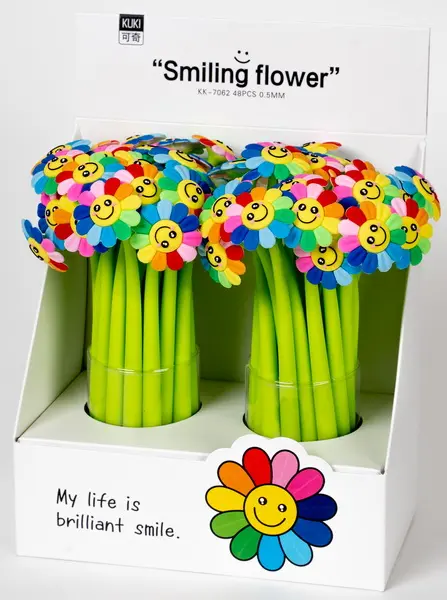 Pero gelové Silky 01 Smilling flower mix