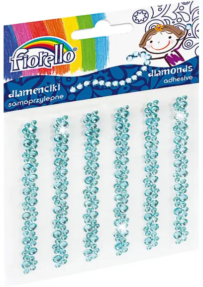 Kamínky samolepicí GR-DS06 tyrkysové