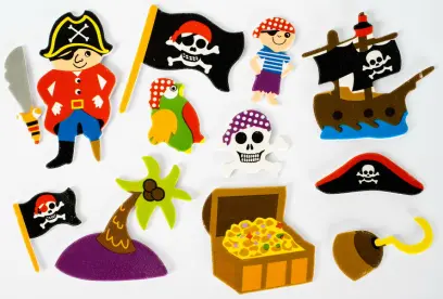 Samolepky pěnové 26 piráti