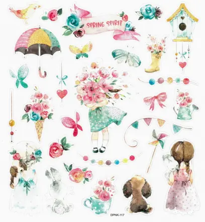 Samolepky papírové DPNK-117 Marisella DP