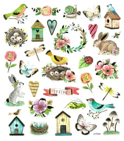 Samolepky papírové DPNK-120 jaro DP