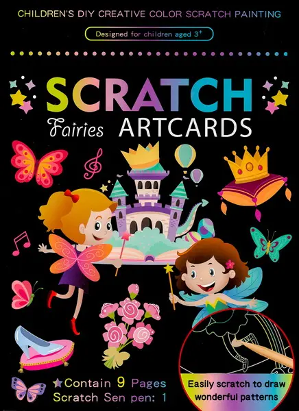 Obrázek škrabací Mark 9 ks 01 víla