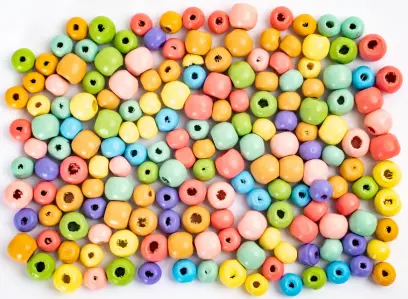 Korálky dřevěné GRKO-116 Rainbow DP