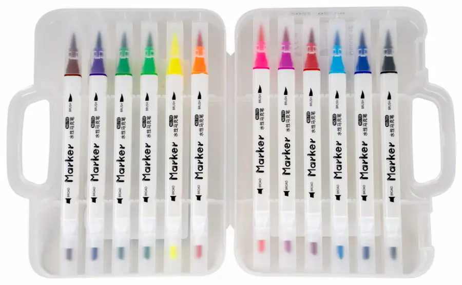 Popisovač oboustranný Bobdog 12 barev