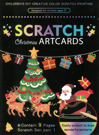 Obrázek škrabací Mark 9 ks 11 vánoce