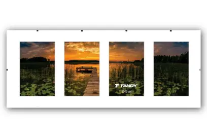 Rámy euroklip plexi gallery 4x10x15 bílé