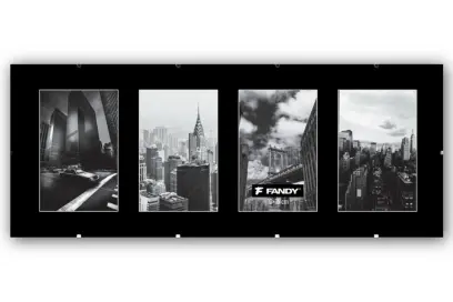 Rámy euroklip plexi gallery 4x10x15 černé