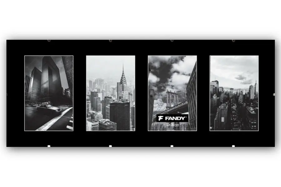 Rámy euroklip plexi gallery 4x10x15 černé