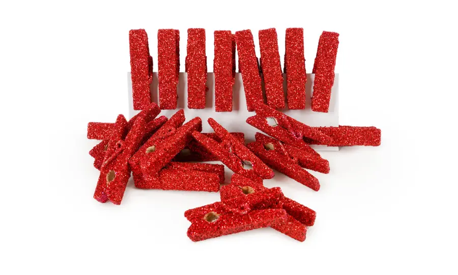 Kolíčky dekorační Season velké červené