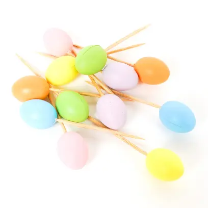 Vajíčka na špejli mini 12 ks rainbow