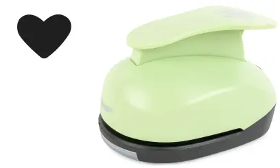 Děrovačka dekorační 75mm srdce 01