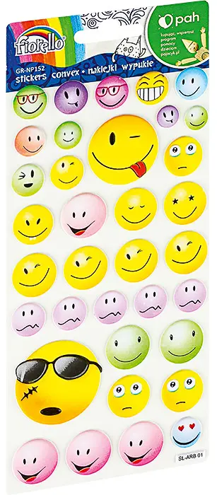Samolepky plastické GR-NP152 emotikony