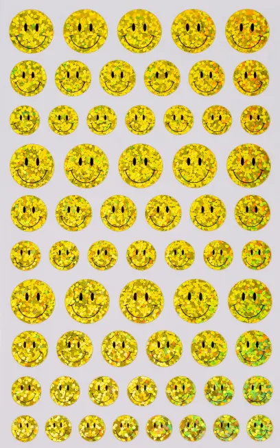 Samolepky papírové Smile 02 5 ks