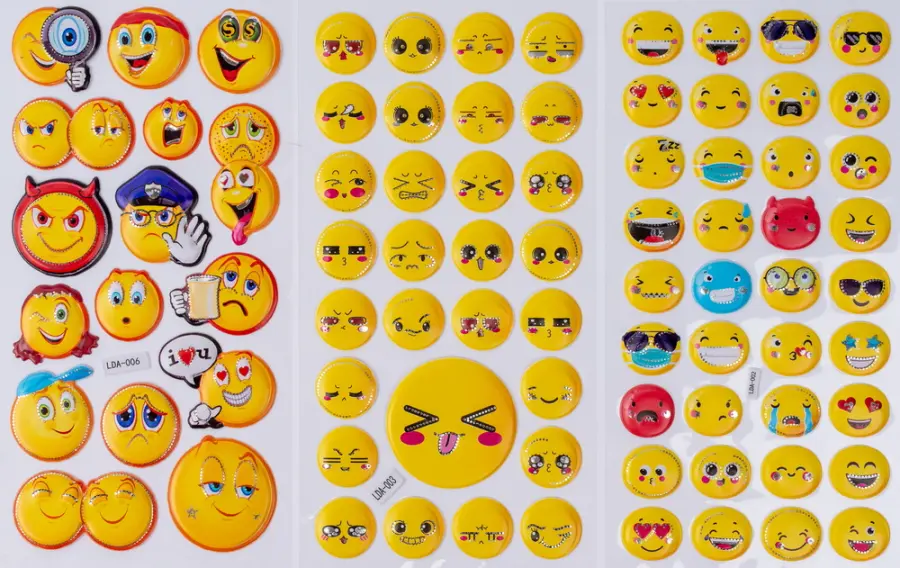 Samolepky plastické Adore 6 ks 02