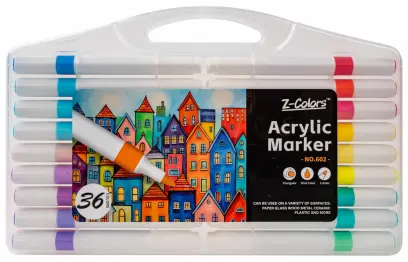 Popisovač akrylový Flower 36 barev