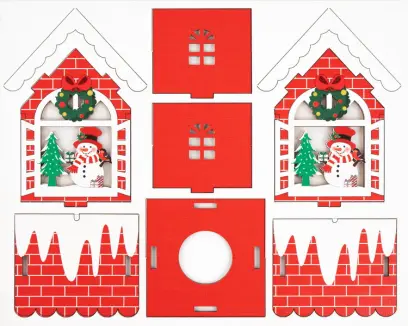 Ozdoba dřevěná Color Christmas 01