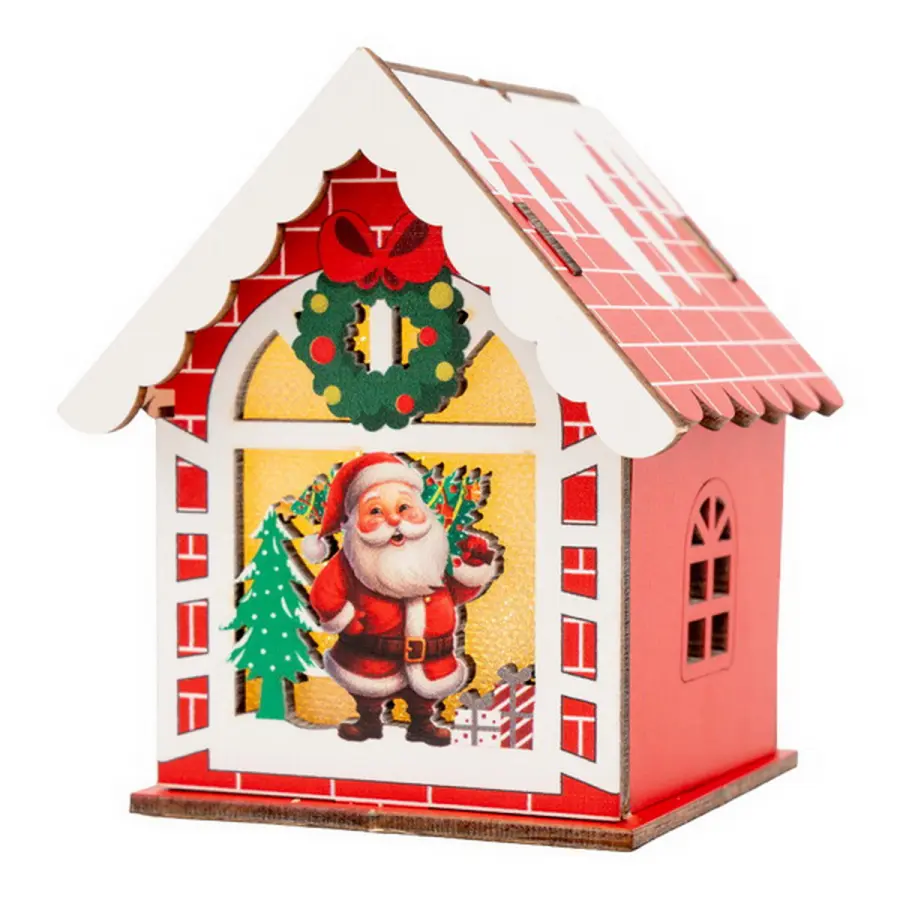 Ozdoba dřevěná Color Christmas 02